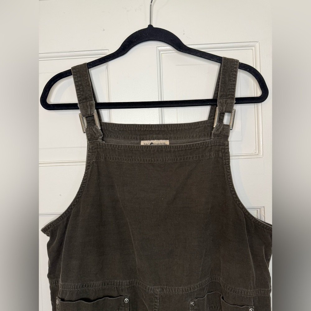 Sag Harbor Corduroy Jumper Maxi Dress, Size M - Picture 3 of 9